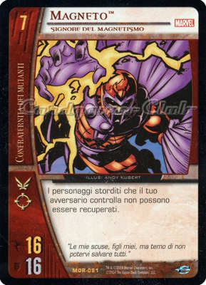 MOR-081 Magneto rara -NEAR MINT-