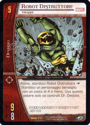 MOR-117 Robot Distruttore rara -NEAR MINT-