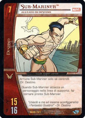 MOR-121 Sub-Mariner rara -NEAR MINT-