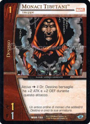 MOR-122 Monaci Tibetani comune -NEAR MINT-