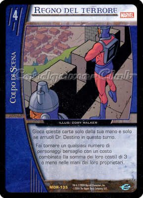 MOR-135 Regno del Terrore rara -NEAR MINT-