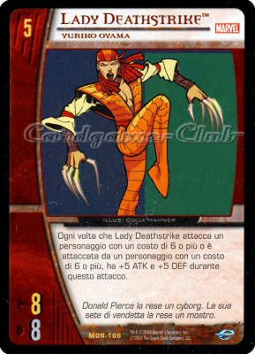 MOR-166 Lady Deathstrike rara -NEAR MINT-
