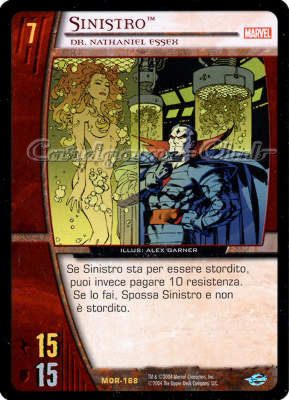 MOR-168 Sinistro rara -NEAR MINT-