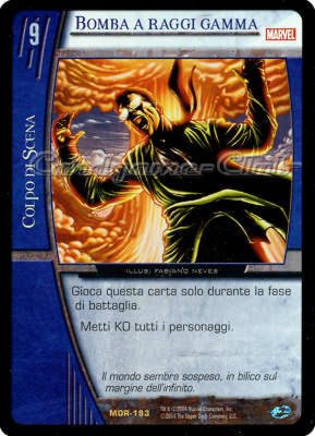 MOR-193 Bomba  Raggi Gamma rara -NEAR MINT-