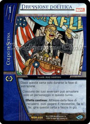 MOR-209 Pressione Politica rara -NEAR MINT-
