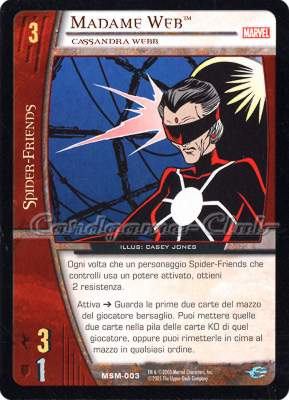 MSM-003 Madame Web comune -NEAR MINT-
