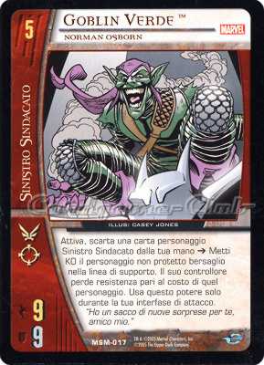 MSM-017 Goblin Verde comune -NEAR MINT-