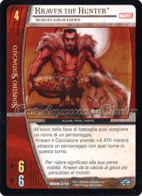 MSM-018 Kraven the Hunter comune -NEAR MINT-