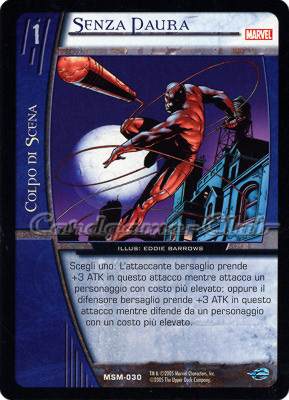 MSM-030 Senza Paura comune -NEAR MINT-