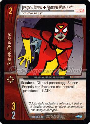 MSM-043 Jessica Drew + Spider-Woman non comune -NEAR MINT-