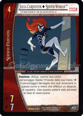 MSM-044 Julia Carpenter + Spider-Woman rara -NEAR MINT-
