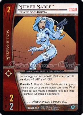 MSM-052 Silver Sable comune -NEAR MINT-