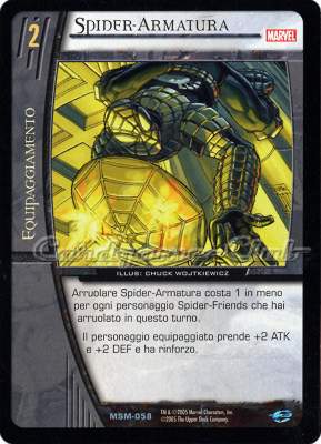 MSM-058 Spider-Armatura non comune -NEAR MINT-