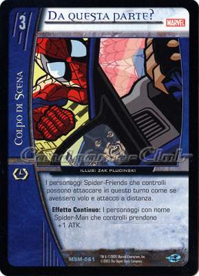 MSM-061 Da questa parte? non comune -NEAR MINT-