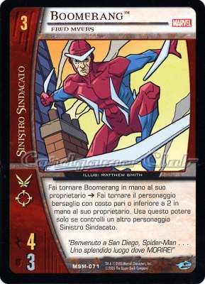 MSM-071 Boomerang comune -NEAR MINT-