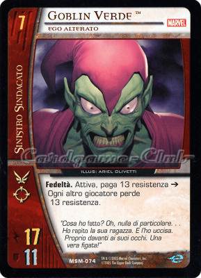 MSM-074 Goblin Verde comune -NEAR MINT-