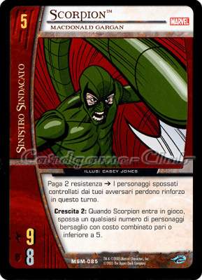 MSM-085 Scorpion comune -NEAR MINT-