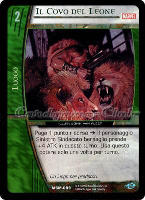 MSM-099 Il Covo del Leone comune -NEAR MINT-
