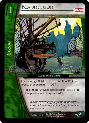 MSM-110 Madripoor non comune -NEAR MINT-