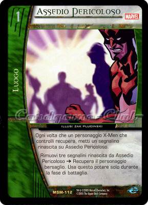 MSM-112 Assedio Pericoloso rara -NEAR MINT-