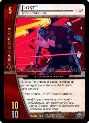 MSM-120 Post rara -NEAR MINT-