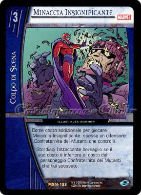 MSM-122 Minaccia Insignificante rara -NEAR MINT-