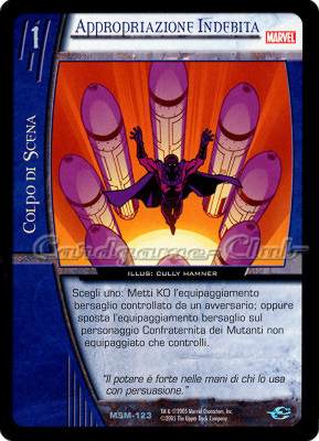 MSM-123 Appropriazione Indebita non comune -NEAR MINT-