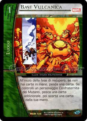 MSM-125 Base Vulcanica rara -NEAR MINT-