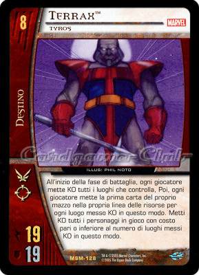 MSM-128 Terrax rara -NEAR MINT-