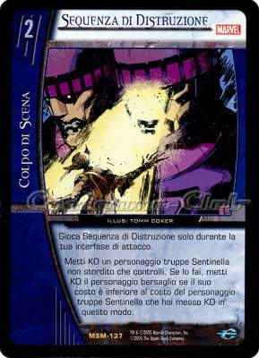 MSM-137 Sequenza di Distruzione rara -NEAR MINT-