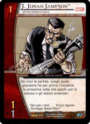 MSM-141 J. Jonah Jameson rara -NEAR MINT-