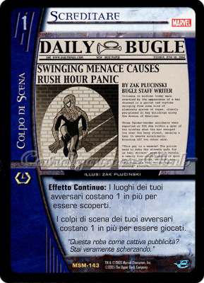 MSM-143 Screditare rara -NEAR MINT-