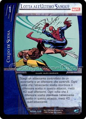 MSM-149 Lotta all'Ultimo Sangue non comune -NEAR MINT-