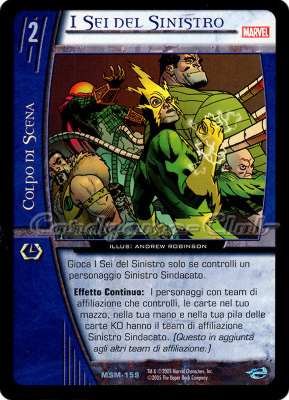 MSM-159 I Sei del Sinistro non comune -NEAR MINT-