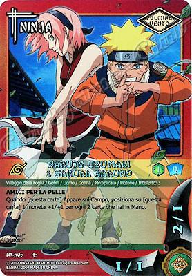 NI-306 Naruto Uzumaki & Sakura Haruno rara foil -NEAR MINT-