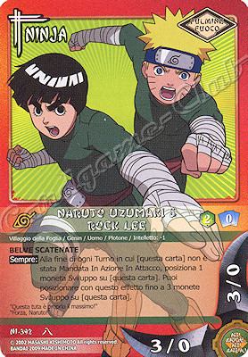 NI-392 Naruto Uzumaki & Rock Lee non comune -NEAR MINT-