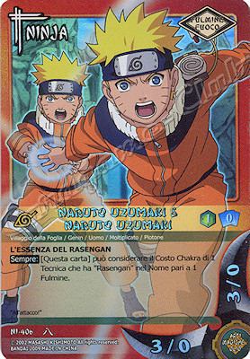 NI-406 Naruto Uzumaki & Naruto Uzumaki ultra rara foil -NEAR MINT-