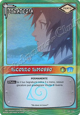ST-314 Ricordo rimosso rara foil -NEAR MINT-