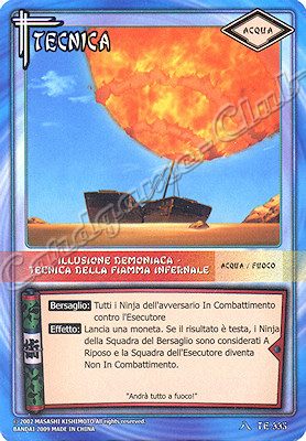 TE-335 Illusione demoniaca-Tecnica della fiamma infernale comune -NEAR MINT-