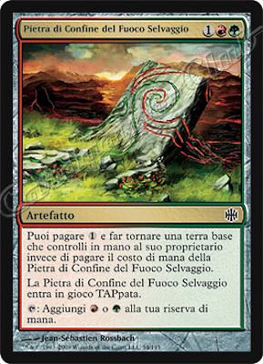 054 / 145 Pietra di Confine del Fuoco Selvaggio comune (IT) -NEAR MINT-