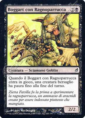 141 / 301 Boggart con Ragnoparrucca comune (IT) -NEAR MINT-