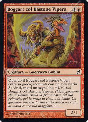 148 / 301 Boggart col Bastone Vipera comune (IT) -NEAR MINT-