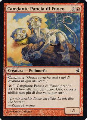 164 / 301 Cangiante Pancia di Fuoco comune (IT) -NEAR MINT-