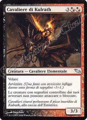 190 / 301 Cavaliere di Kulrath non comune (IT) -NEAR MINT-