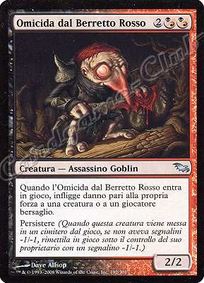 192 / 301 Omicida dal Berretto Rosso non comune (IT) -NEAR MINT-