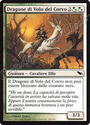 235 / 301 Dragone di Volo del Corvo comune (IT) -NEAR MINT-