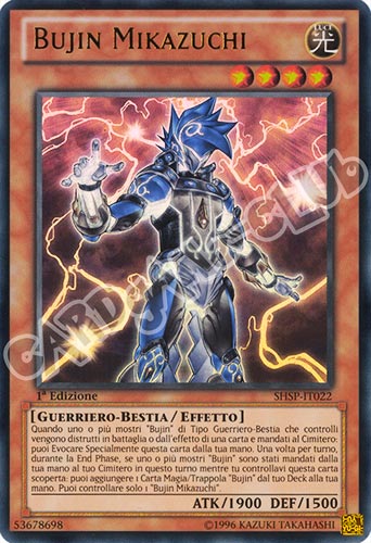 SHSP-IT022 Bujin Mikazuchi ultra rara 1a edizione (IT) -NEAR MINT-