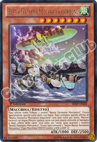 SHSP-IT028 Bestia Fantasma Meccanica Kalgrifone rara 1a edizione (IT) -NEAR MINT-