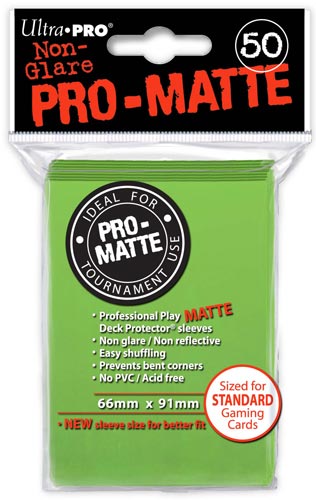 Proteggi carte standard pacchetto da 50 bustine Pro-Matte Non-Glare Lime Green