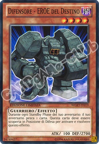 WGRT-IT019 Difensore - EROE del Destino comune Edizione Limitata (IT) -NEAR MINT-